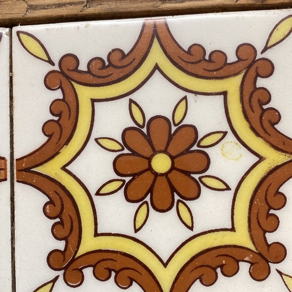 Vintage Carved Wood Double
Tile Trivet - Picture 6 of 16